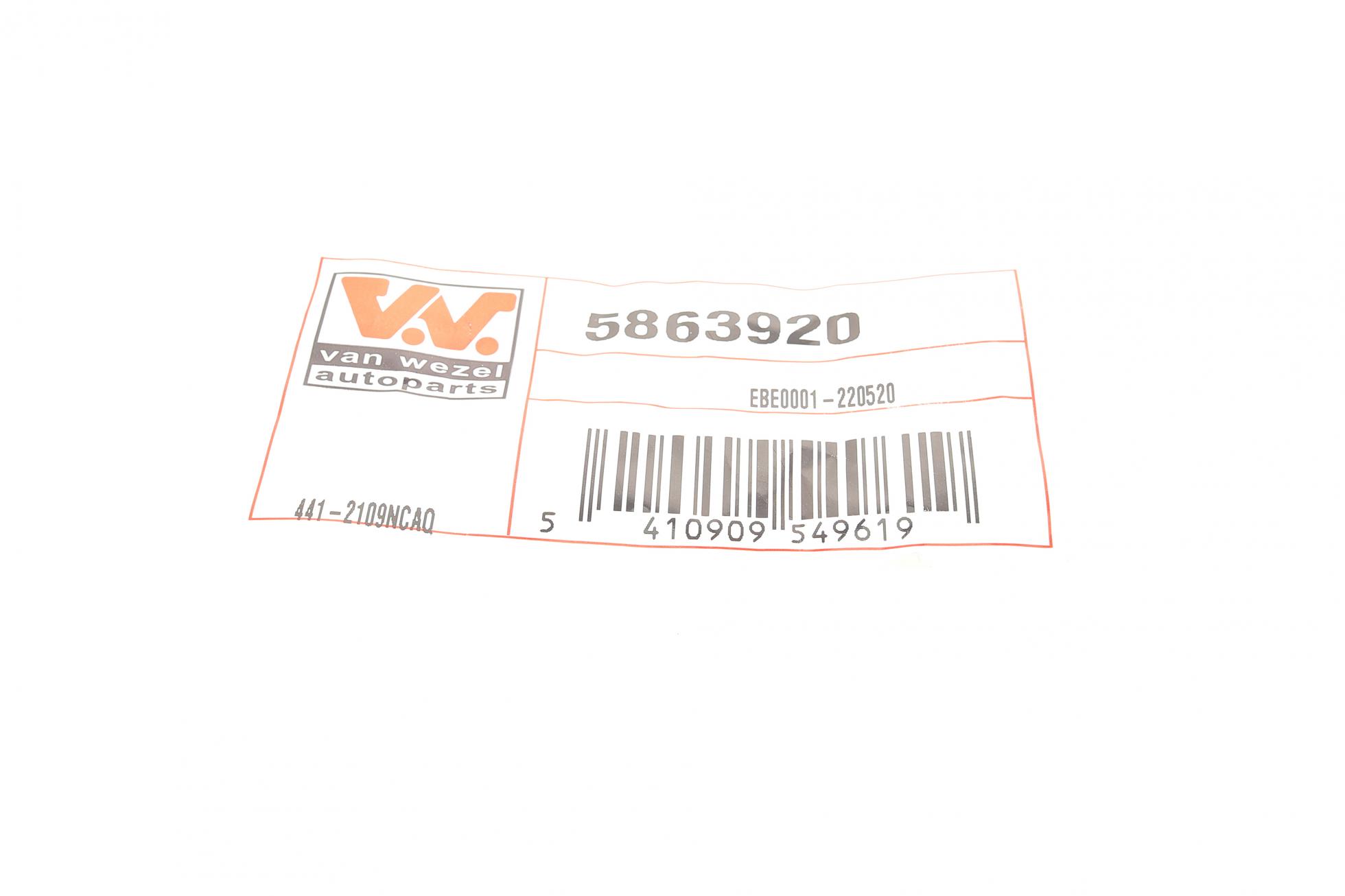 5863920 VAN WEZEL